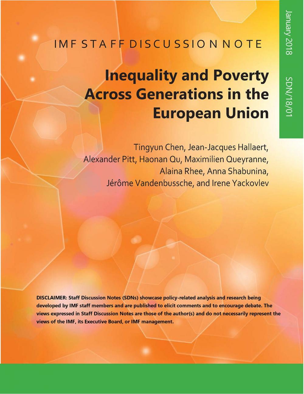 Big bigCover of Inequality and Poverty across Generations in the European Union