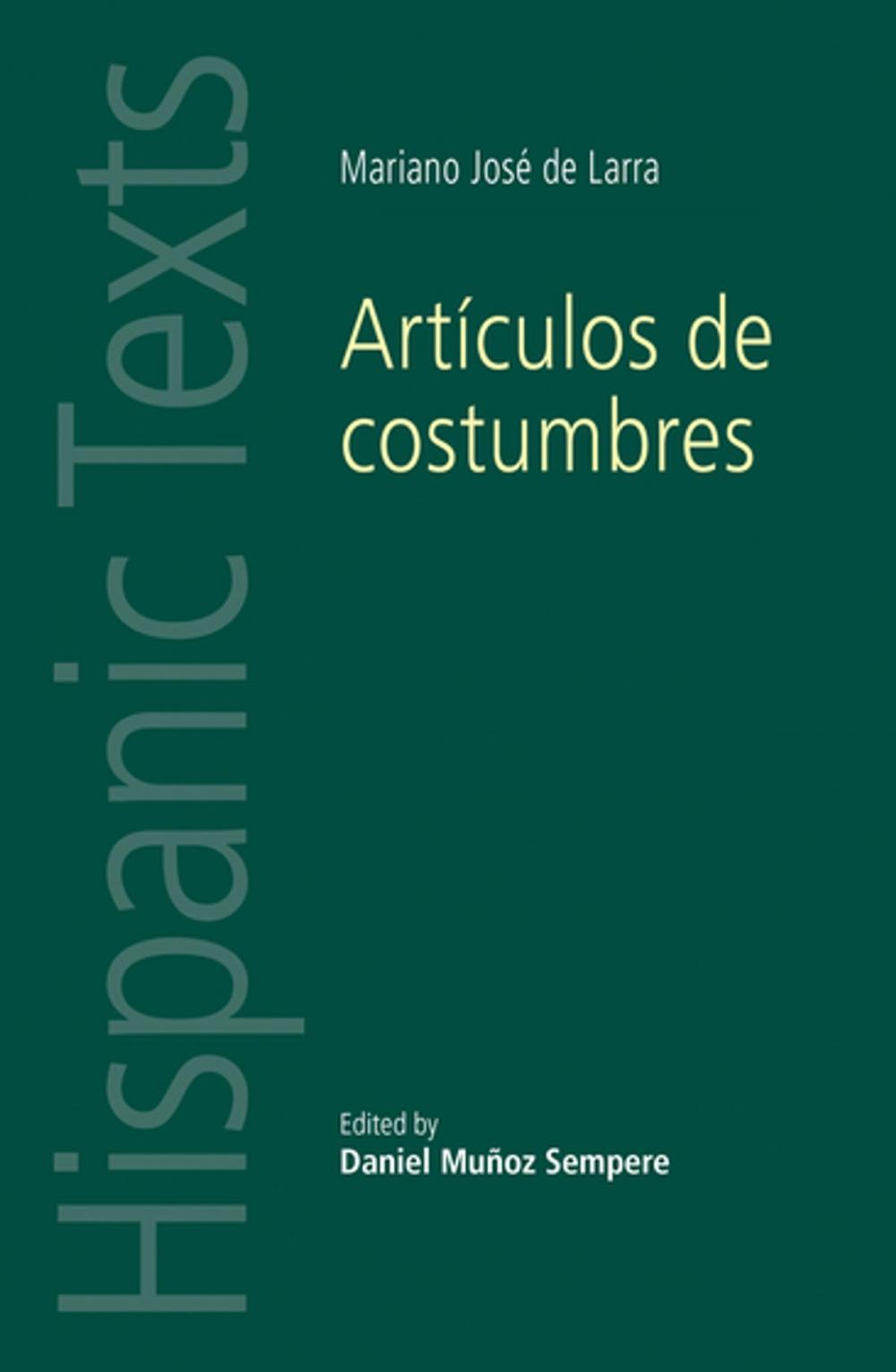 Big bigCover of Artículos de costumbres