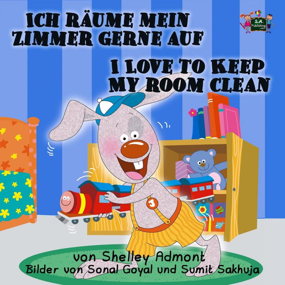 Big bigCover of Ich räume mein Zimmer gerne auf I Love to Keep My Room Clean (Bilingual German Book for Kids)