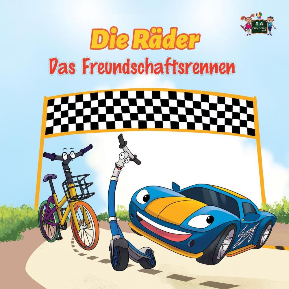 Big bigCover of Die Räder: Das Freundschaftsrennen (The Wheels -The Friendship Race ) German Children's Book