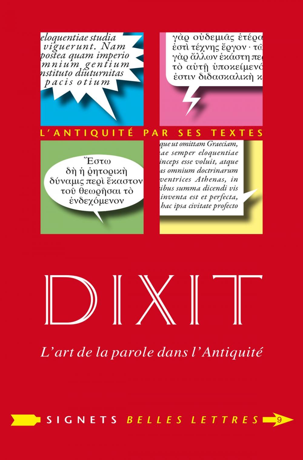 Big bigCover of Dixit. L'art de la parole dans l'Antiquité