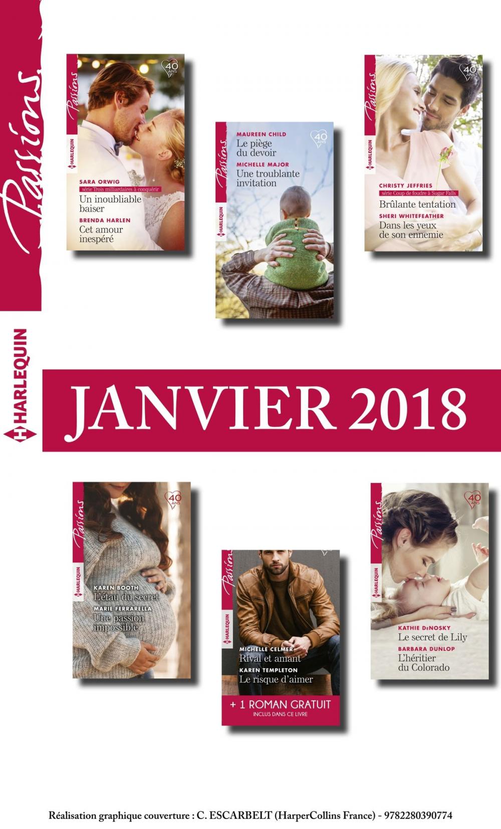 Big bigCover of 12 romans Passions + 1 gratuit (n°695 à 700 - Janvier 2018)