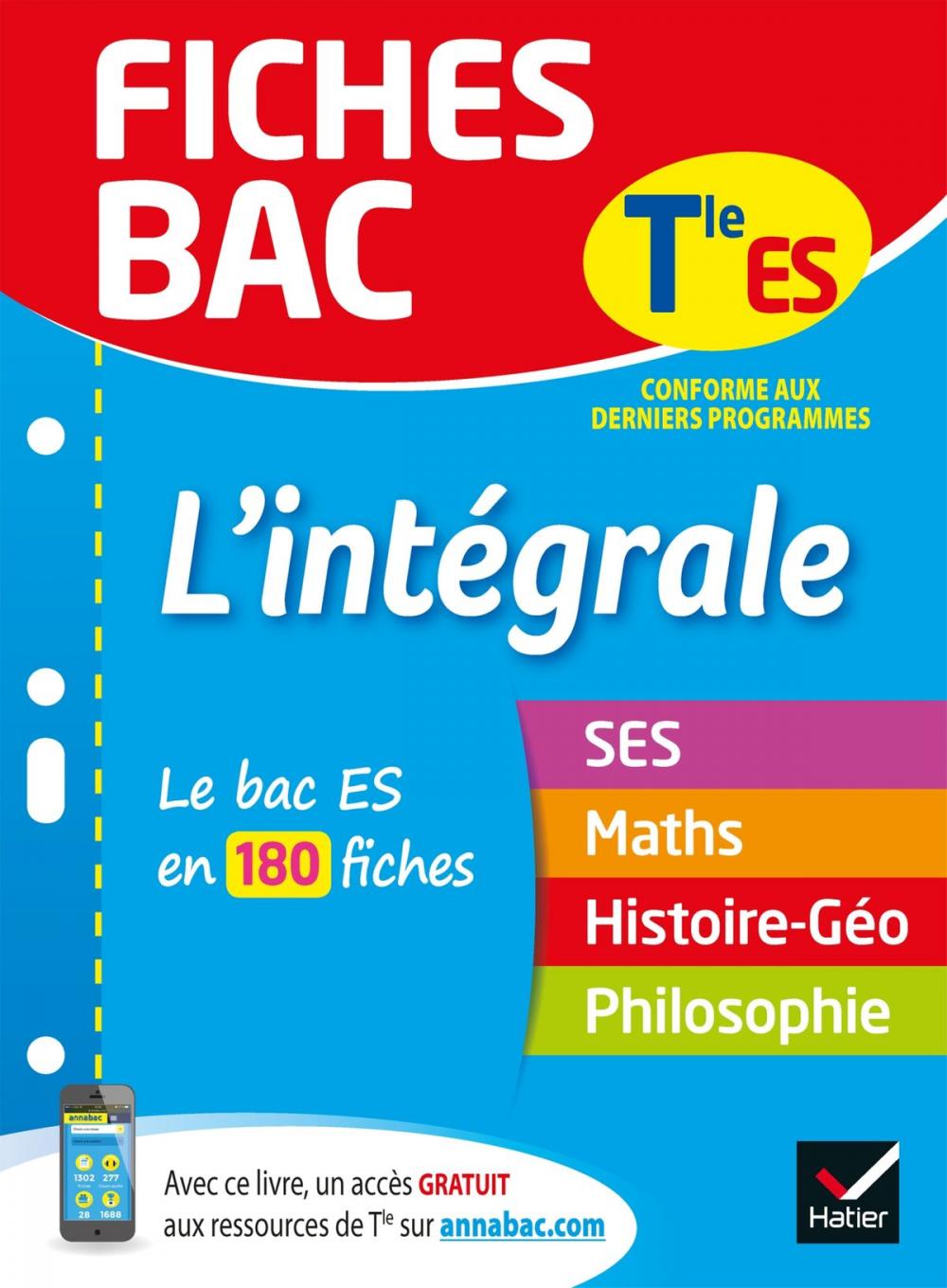 Big bigCover of Fiches bac L'intégrale Tle ES