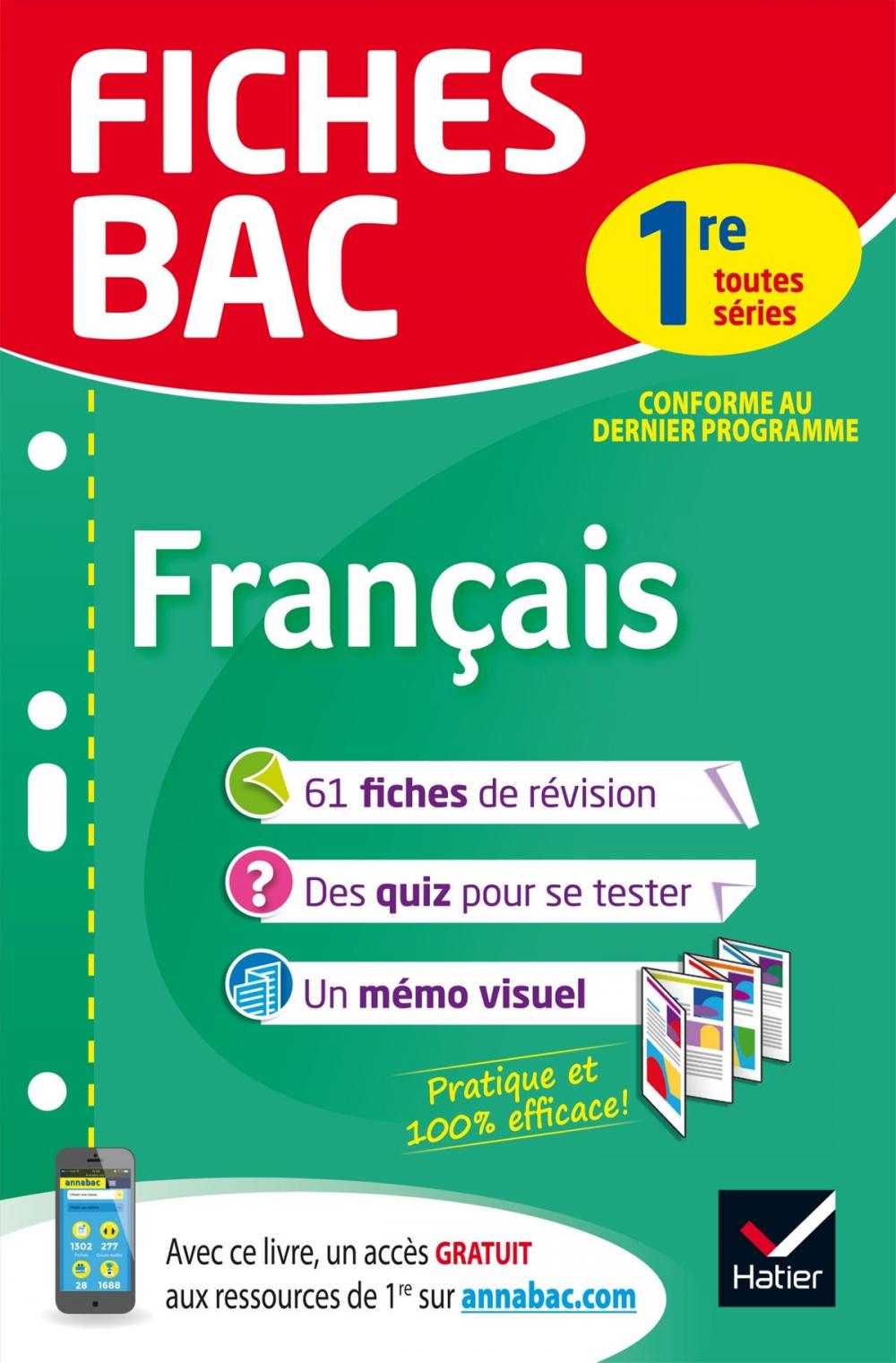 Big bigCover of Fiches bac Français 1re toutes séries