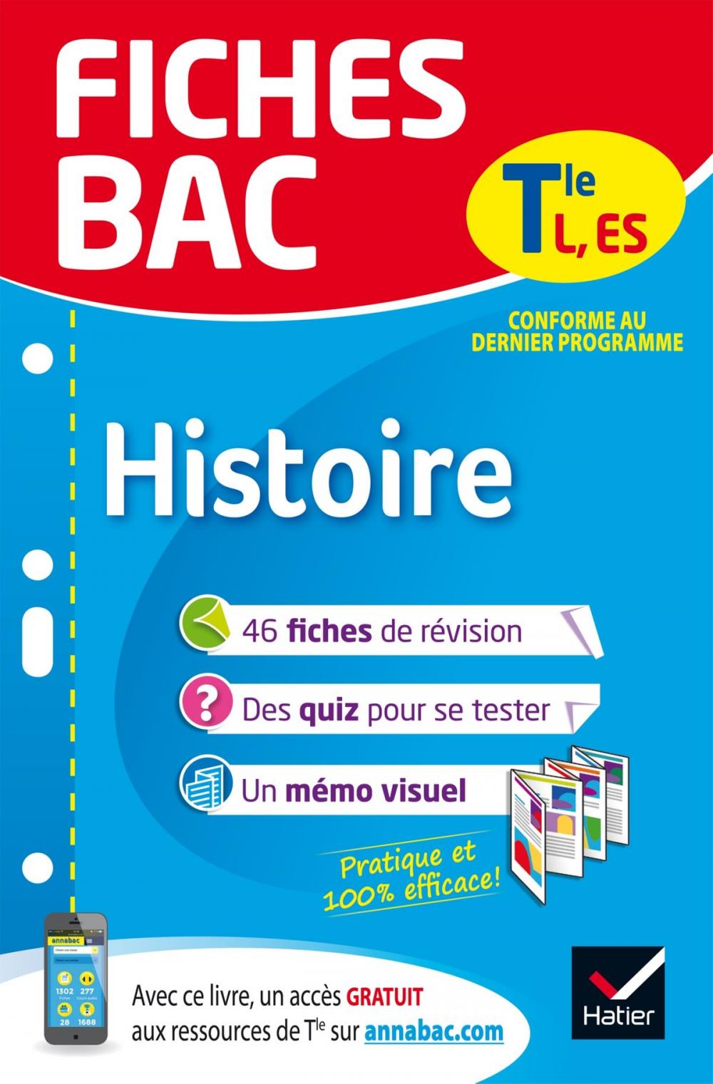 Big bigCover of Fiches bac Histoire Tle L, ES