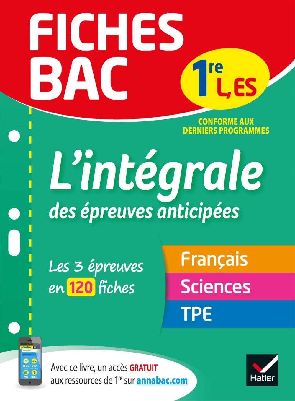 Big bigCover of Fiches bac L'intégrale des épreuves anticipées 1re ES/L