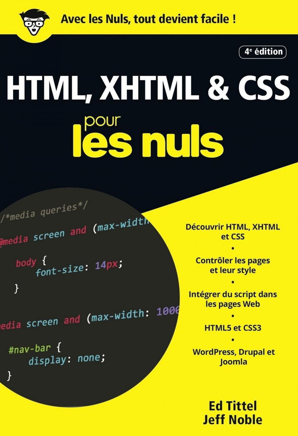 Big bigCover of HTML, XHTML et CSS pour les Nuls poche, 4e édition