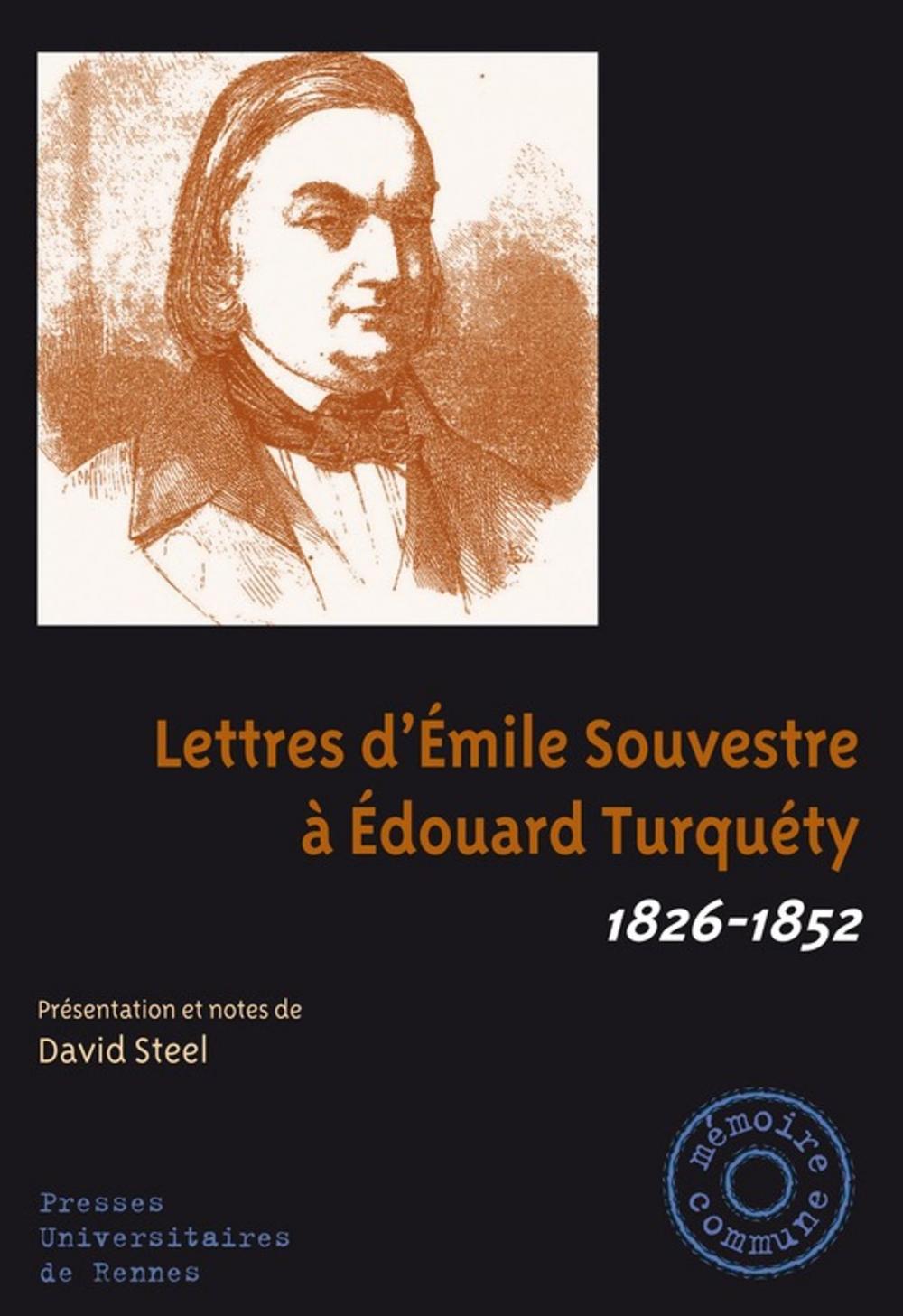 Big bigCover of Lettres d'Émile Souvestre à Édouard Turquéty