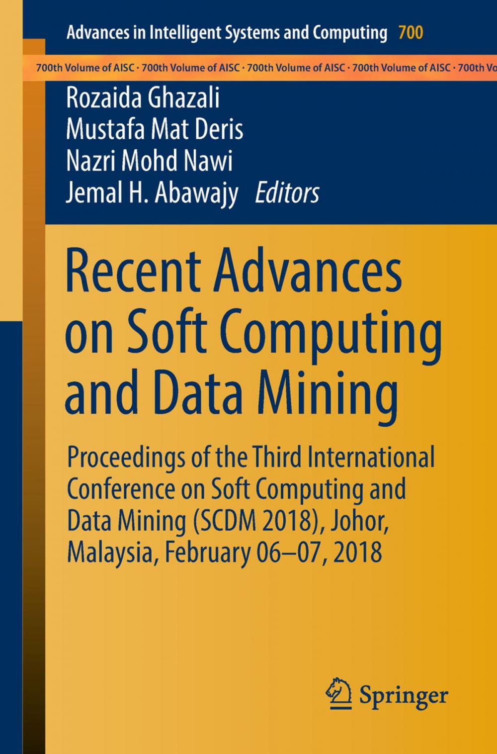 Big bigCover of Recent Advances on Soft Computing and Data Mining