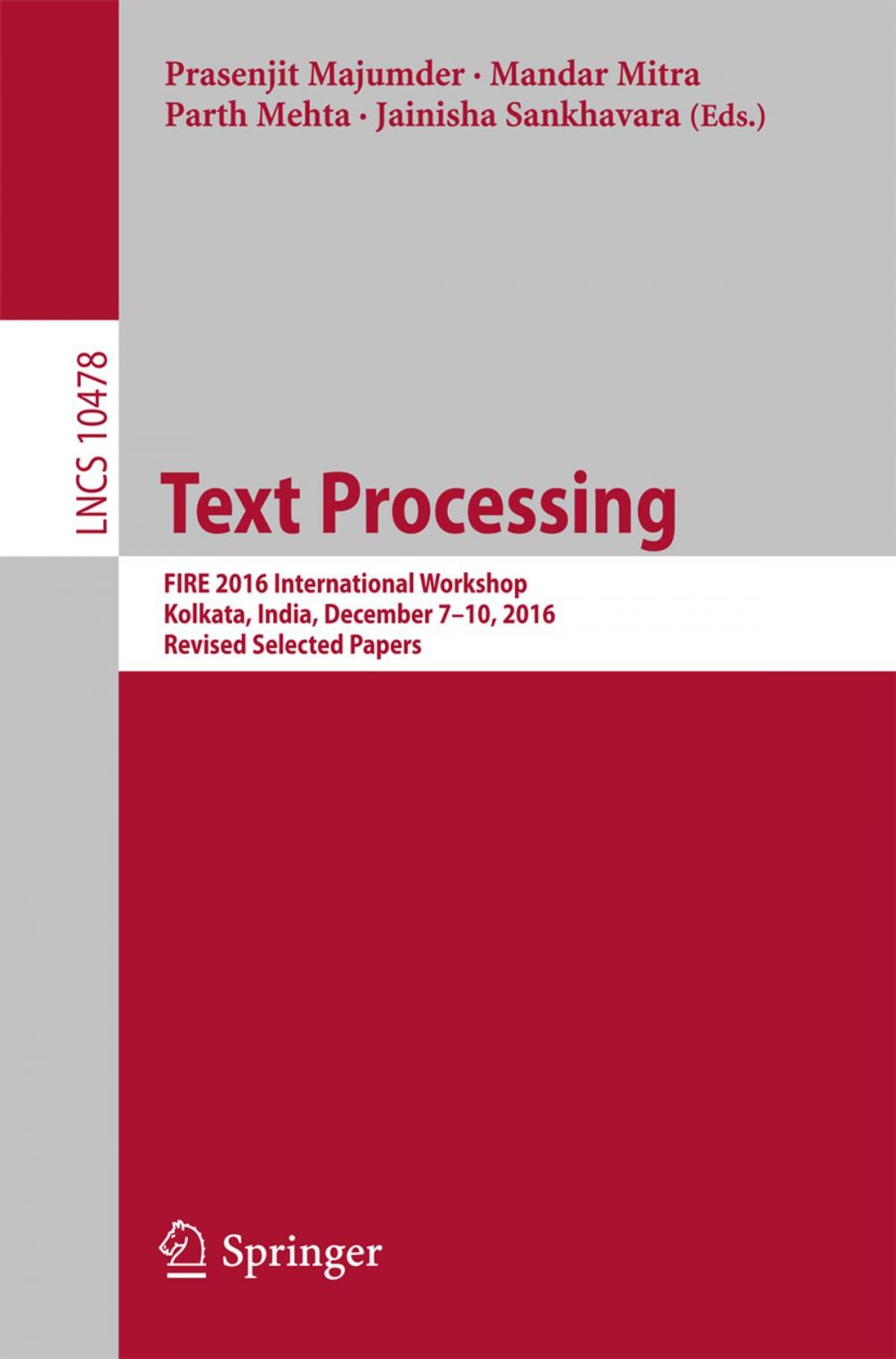 Big bigCover of Text Processing