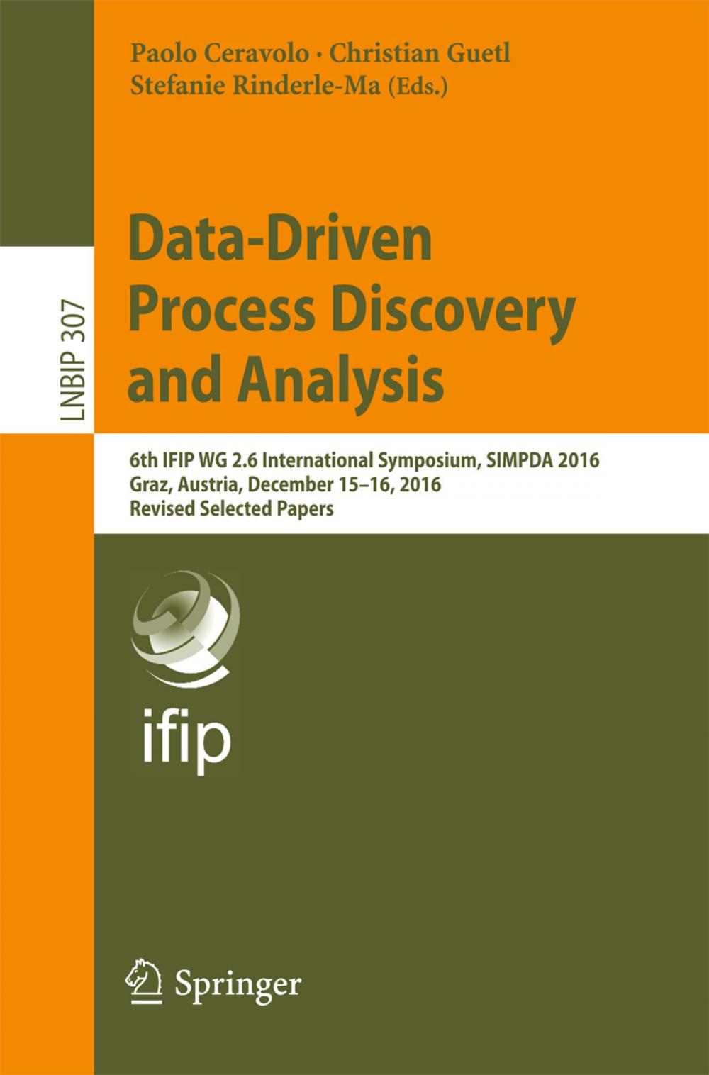 Big bigCover of Data-Driven Process Discovery and Analysis