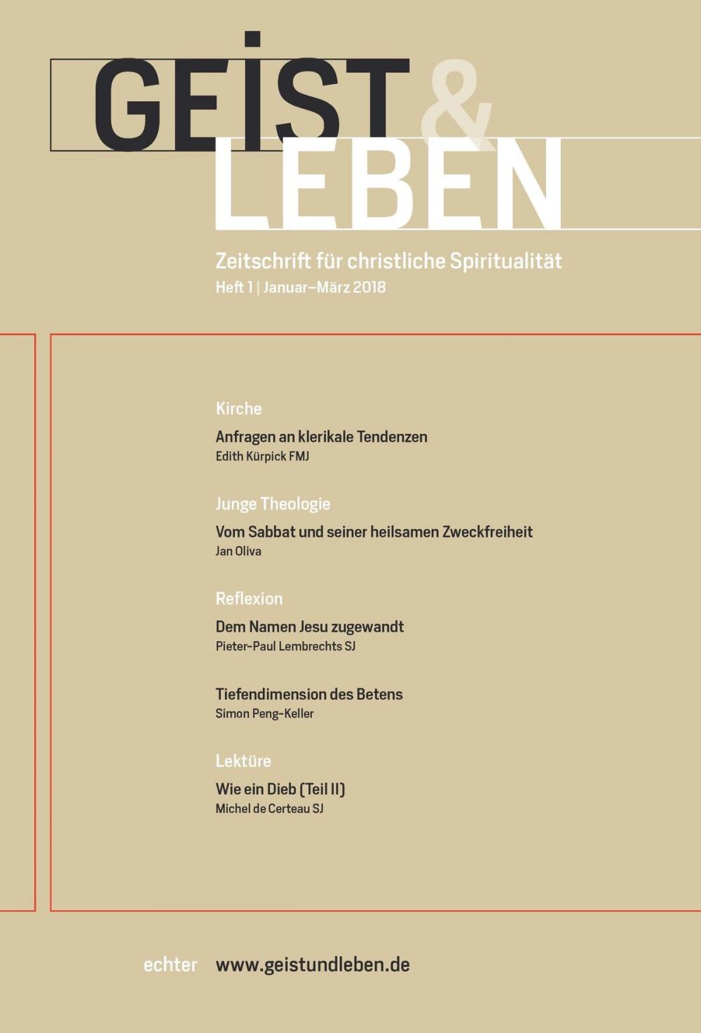 Big bigCover of Geist & Leben 1/2018