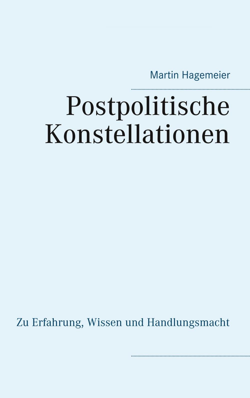 Big bigCover of Postpolitische Konstellationen