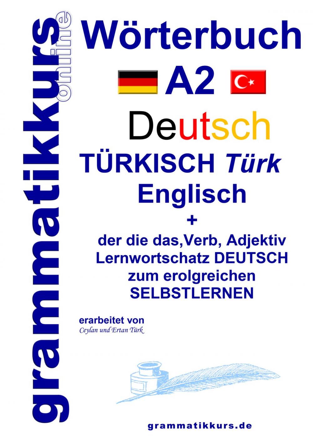 Big bigCover of Wörterbuch Deutsch - Türkisch - Englisch Niveau A2