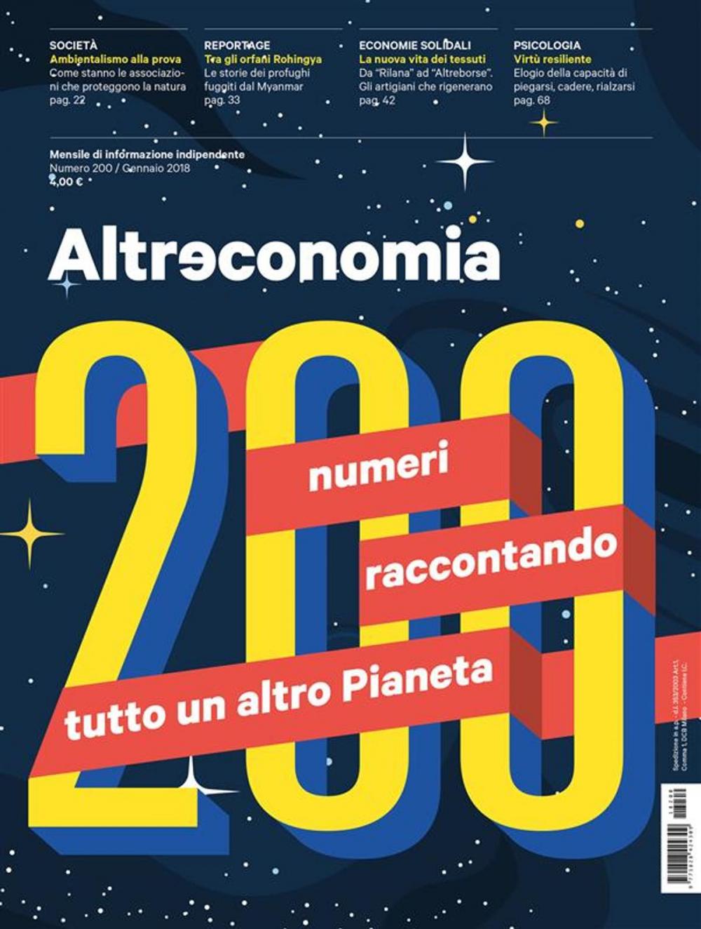 Big bigCover of Altreconomia 200 - Gennaio 2018