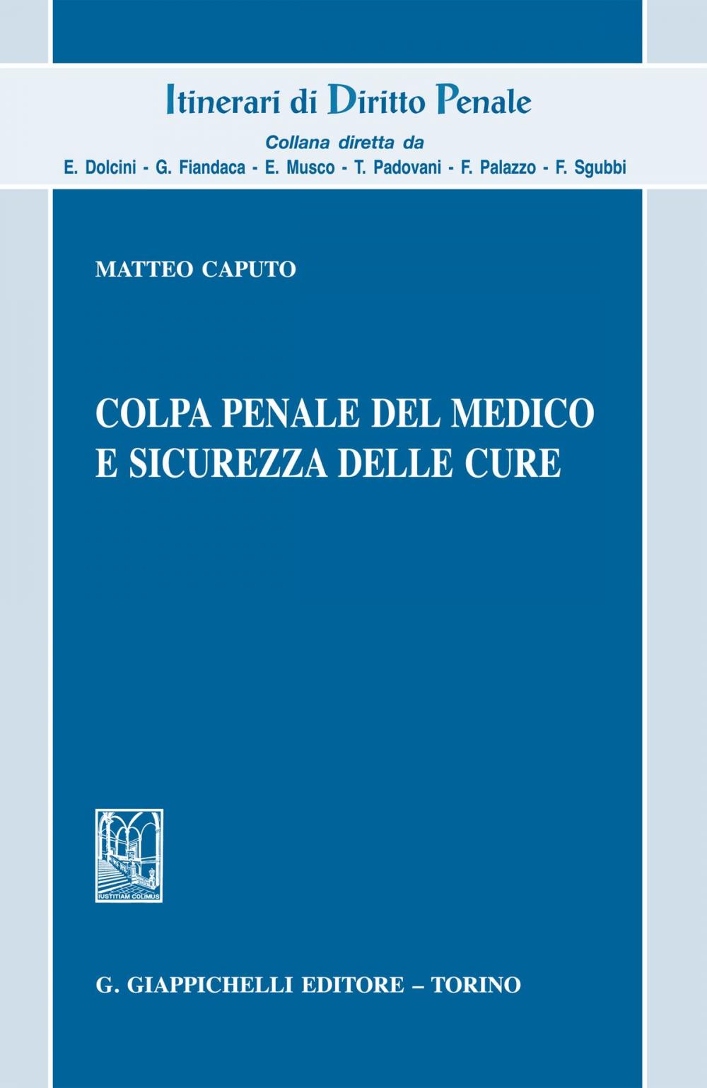 Big bigCover of Colpa penale del medico e sicurezza delle cure