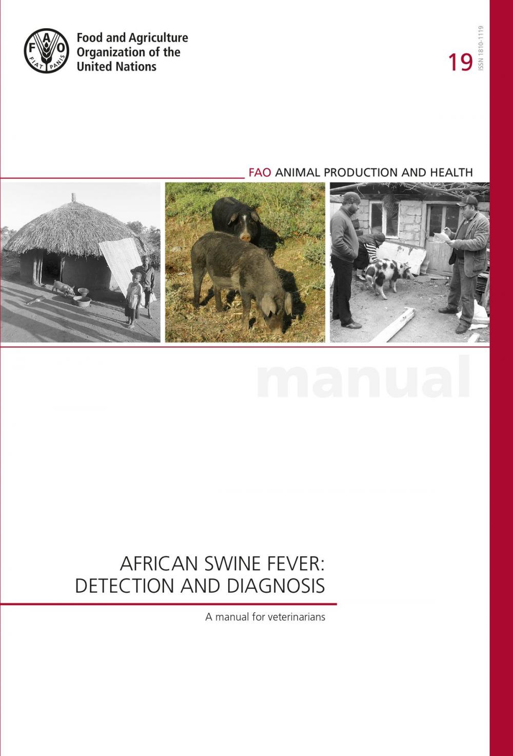 Big bigCover of African Swine Fever: Detection and Diagnosis. A Manual for Veterinarians