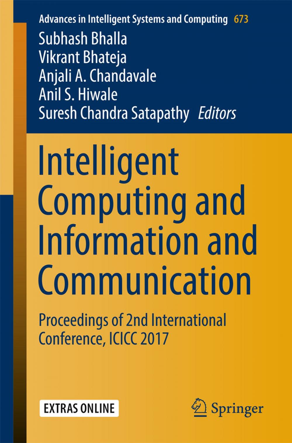 Big bigCover of Intelligent Computing and Information and Communication