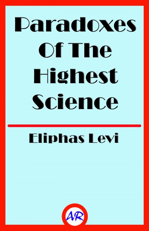 Cover of the book Paradoxes Of The Highest Science by Eliphas Levi, @AnnieRoseBooks