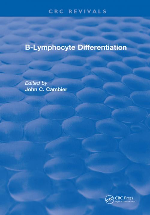 Cover of the book B-Lymphocyte Differentiation by John C. Cambier, CRC Press