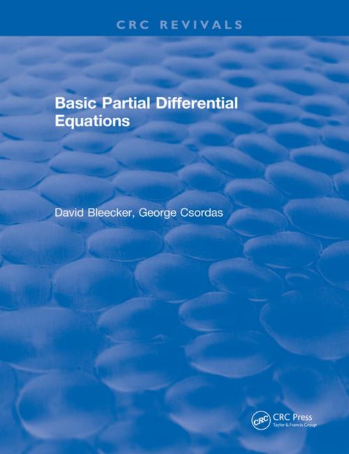 Cover of the book Basic Partial Differential Equations by David. Bleecker, CRC Press