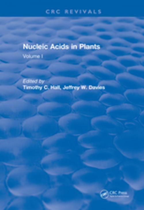 Cover of the book Nucleic Acids In Plants by Timothy C. Hall, CRC Press