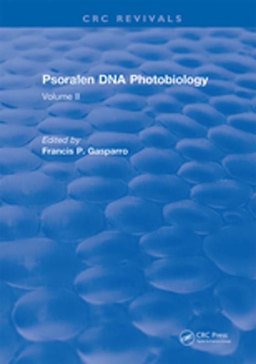 Cover of the book Psoralen Dna Photobiology by Francis P. Gasparro, CRC Press