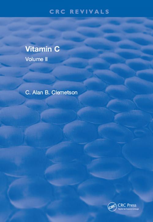 Cover of the book Vitamin C by Alan B. Clemetson, CRC Press