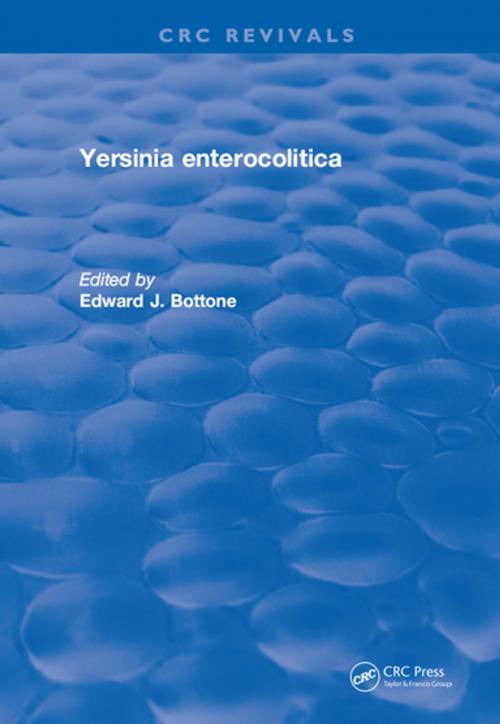 Cover of the book Yersinia Enterocolitica by Edward J. Bottone, CRC Press