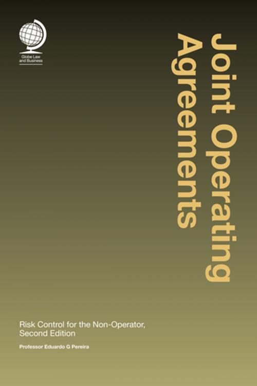 Cover of the book Joint Operating Agreements by Dr Eduardo G Pereira, Globe Law and Business Ltd