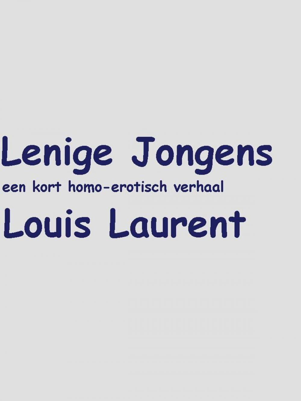 Big bigCover of Lenige Jongens