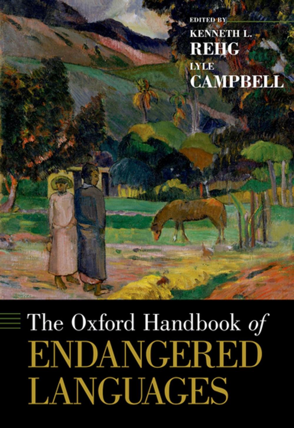 Big bigCover of The Oxford Handbook of Endangered Languages