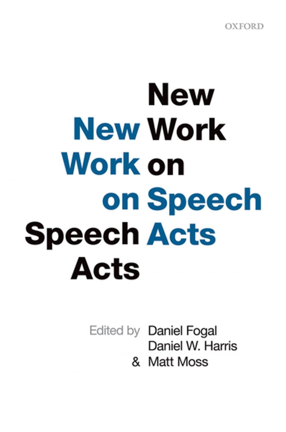 Big bigCover of New Work on Speech Acts