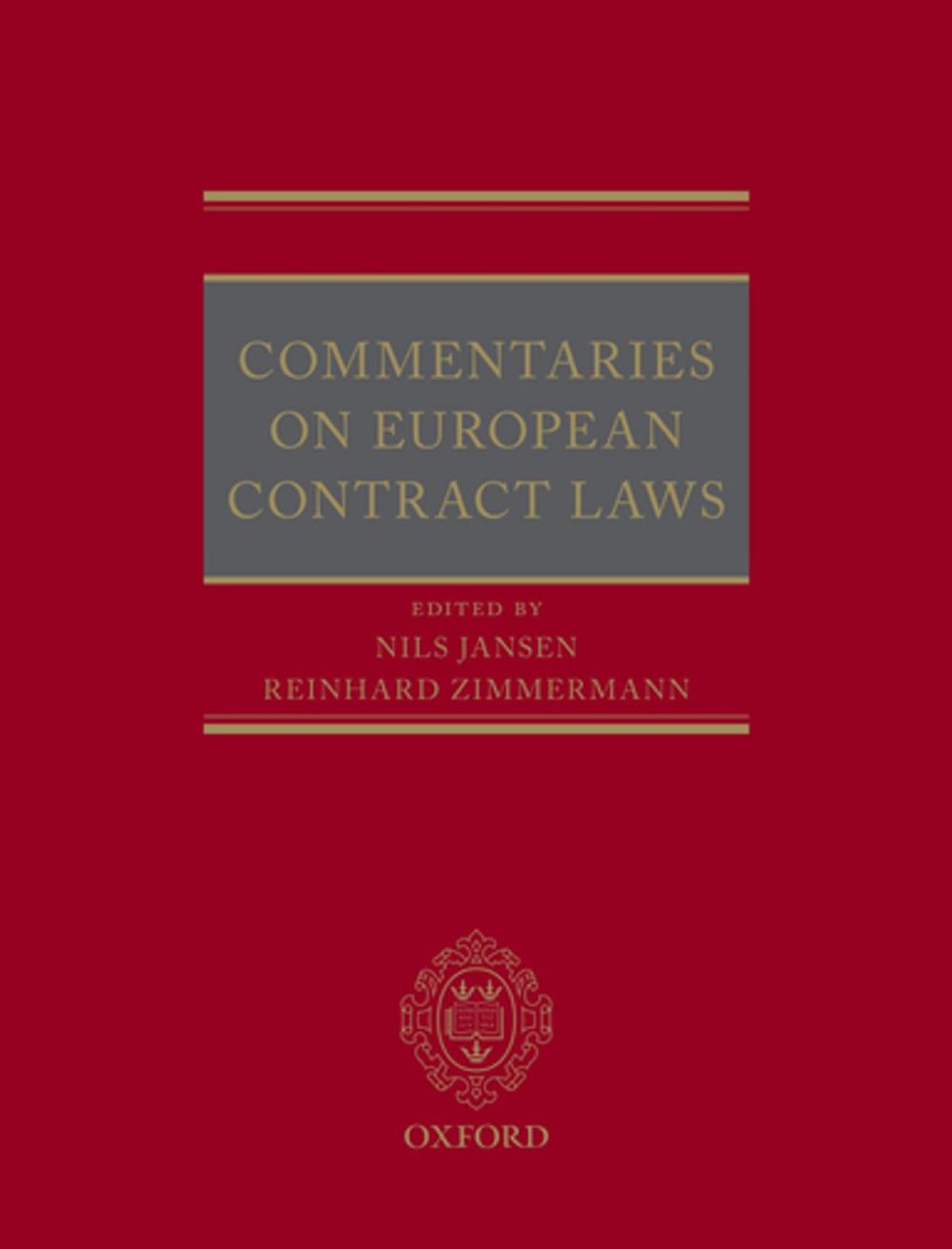 Big bigCover of Commentaries on European Contract Laws