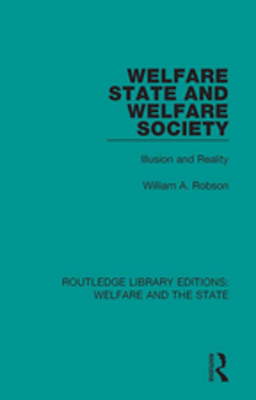 Big bigCover of Welfare State and Welfare Society