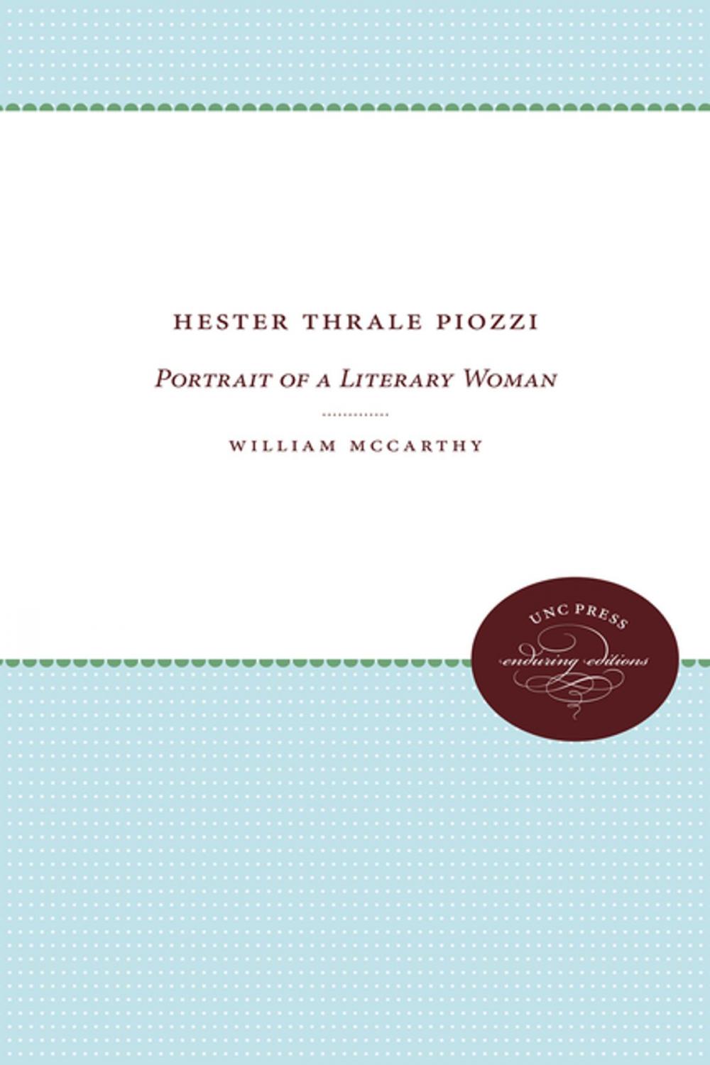 Big bigCover of Hester Thrale Piozzi