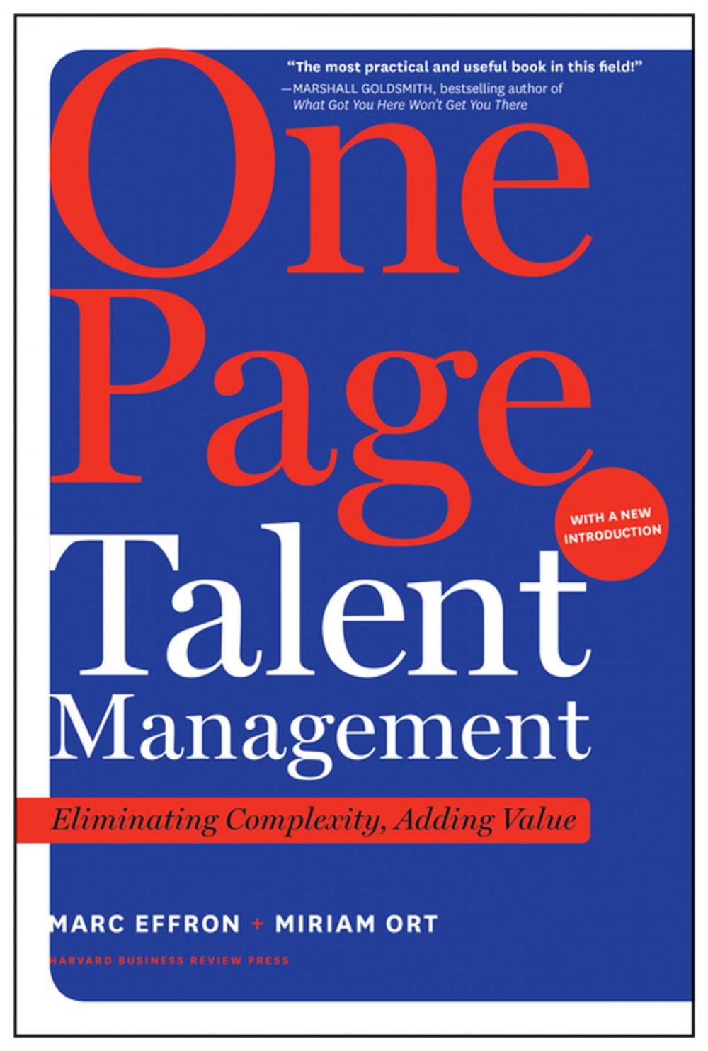 Big bigCover of One Page Talent Management, with a New Introduction