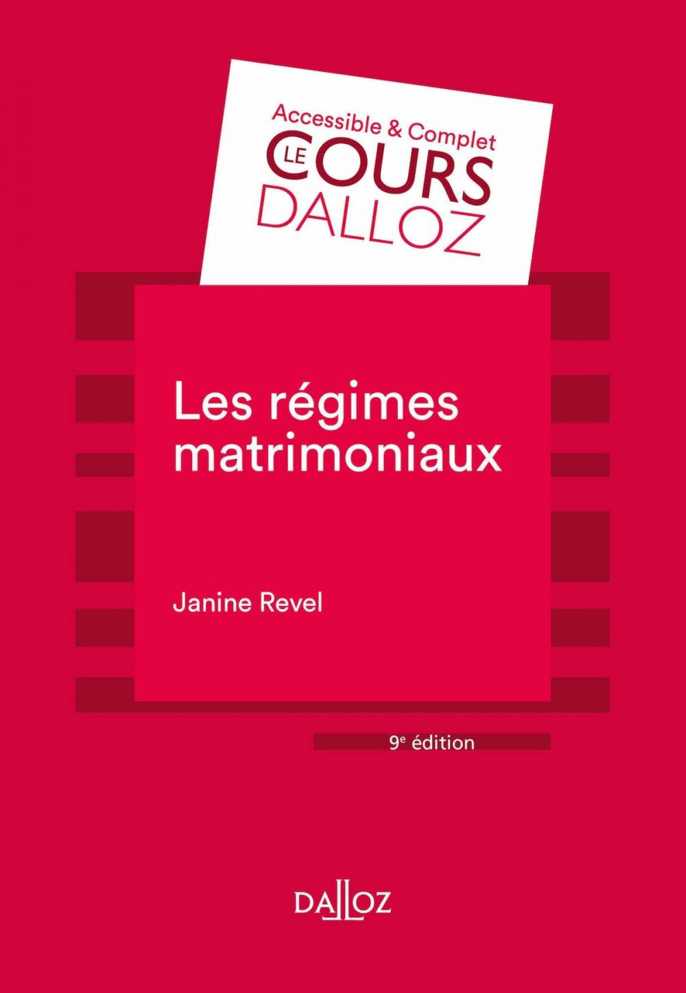 Big bigCover of Les régimes matrimoniaux