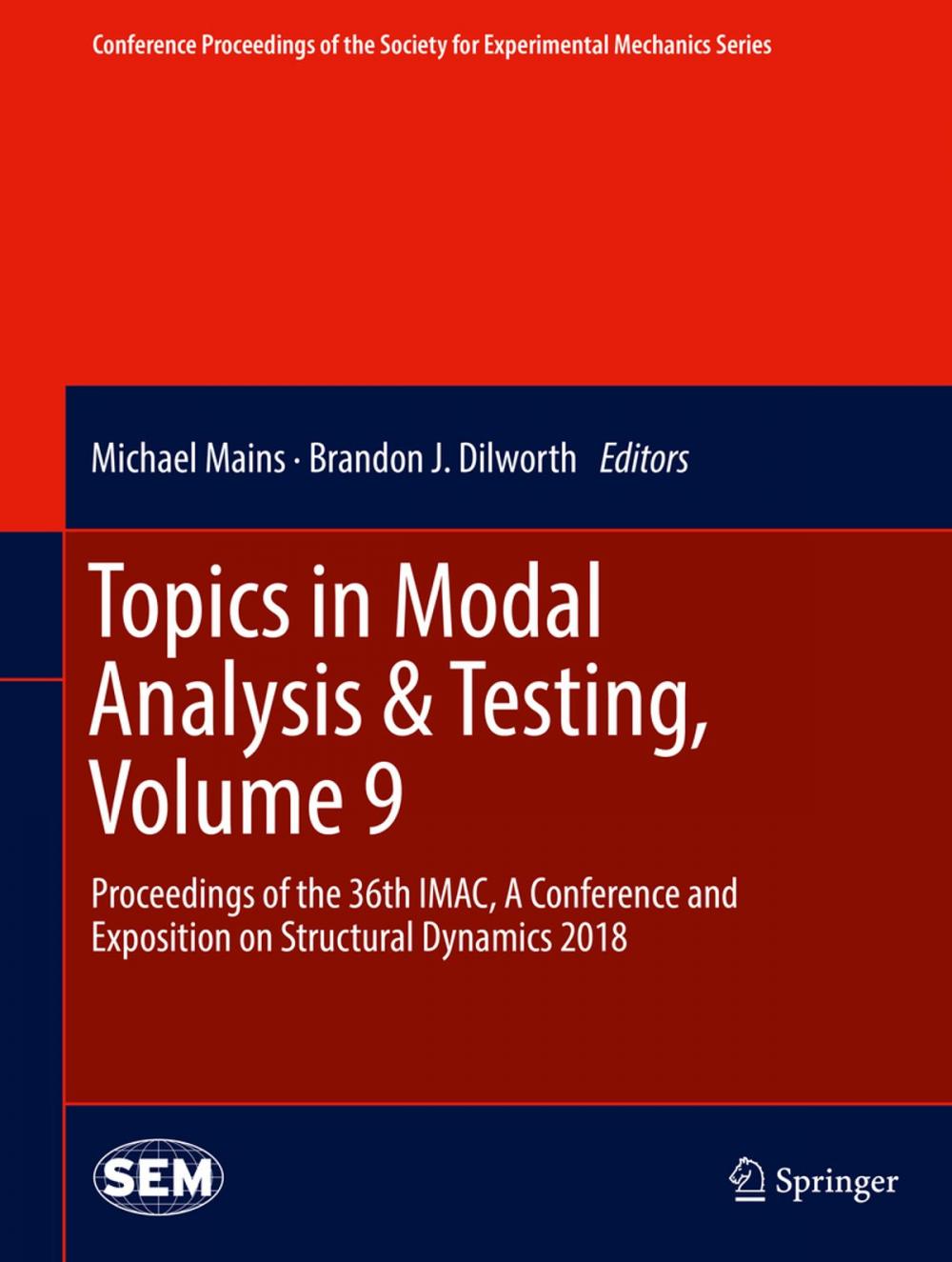 Big bigCover of Topics in Modal Analysis & Testing, Volume 9