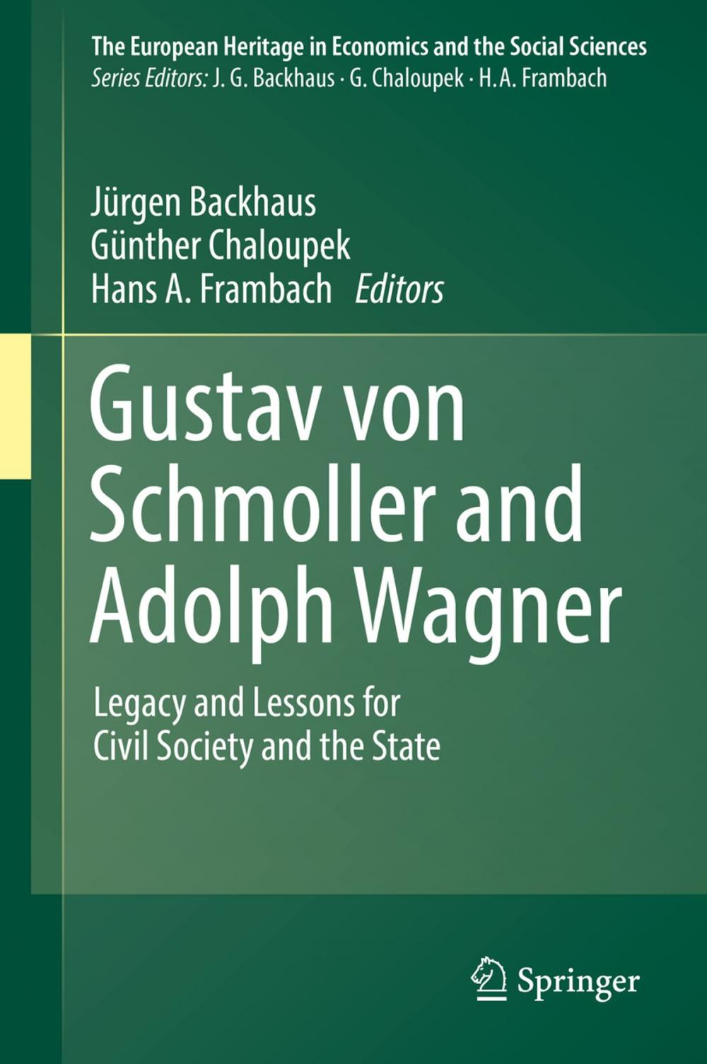 Big bigCover of Gustav von Schmoller and Adolph Wagner