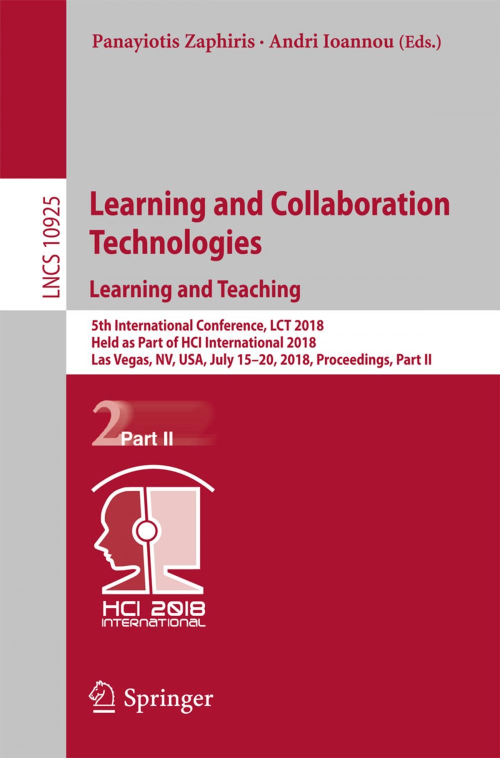 Big bigCover of Learning and Collaboration Technologies. Learning and Teaching