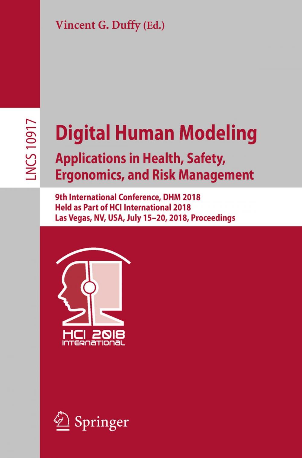 Big bigCover of Digital Human Modeling. Applications in Health, Safety, Ergonomics, and Risk Management