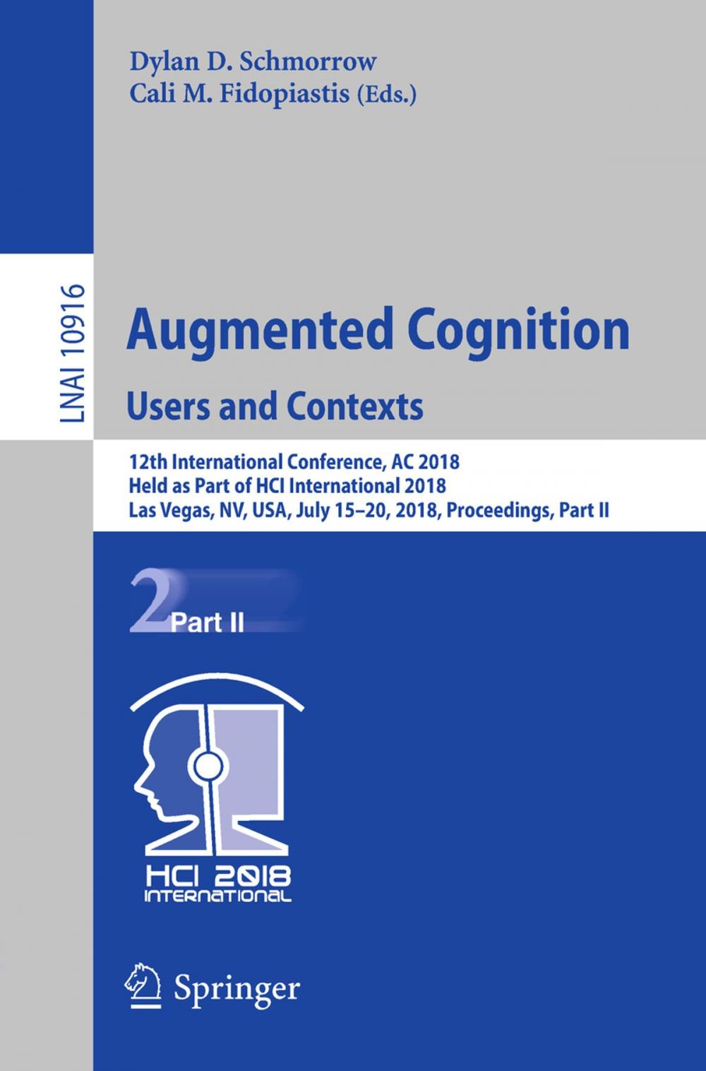 Big bigCover of Augmented Cognition: Users and Contexts