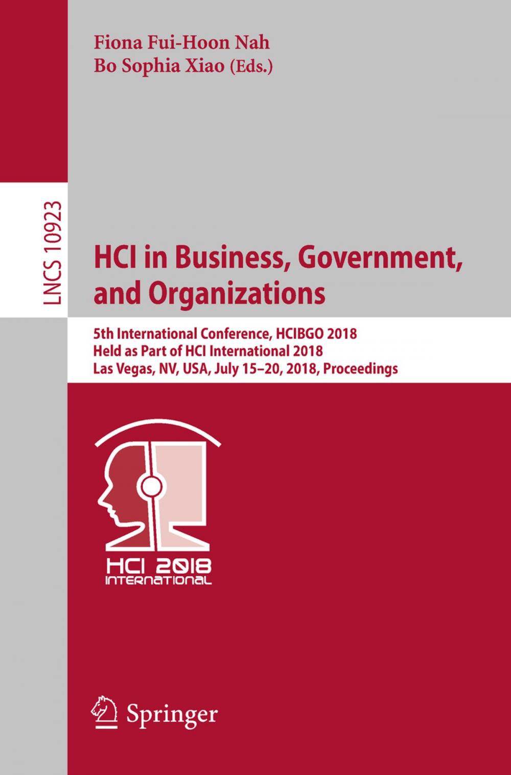 Big bigCover of HCI in Business, Government, and Organizations