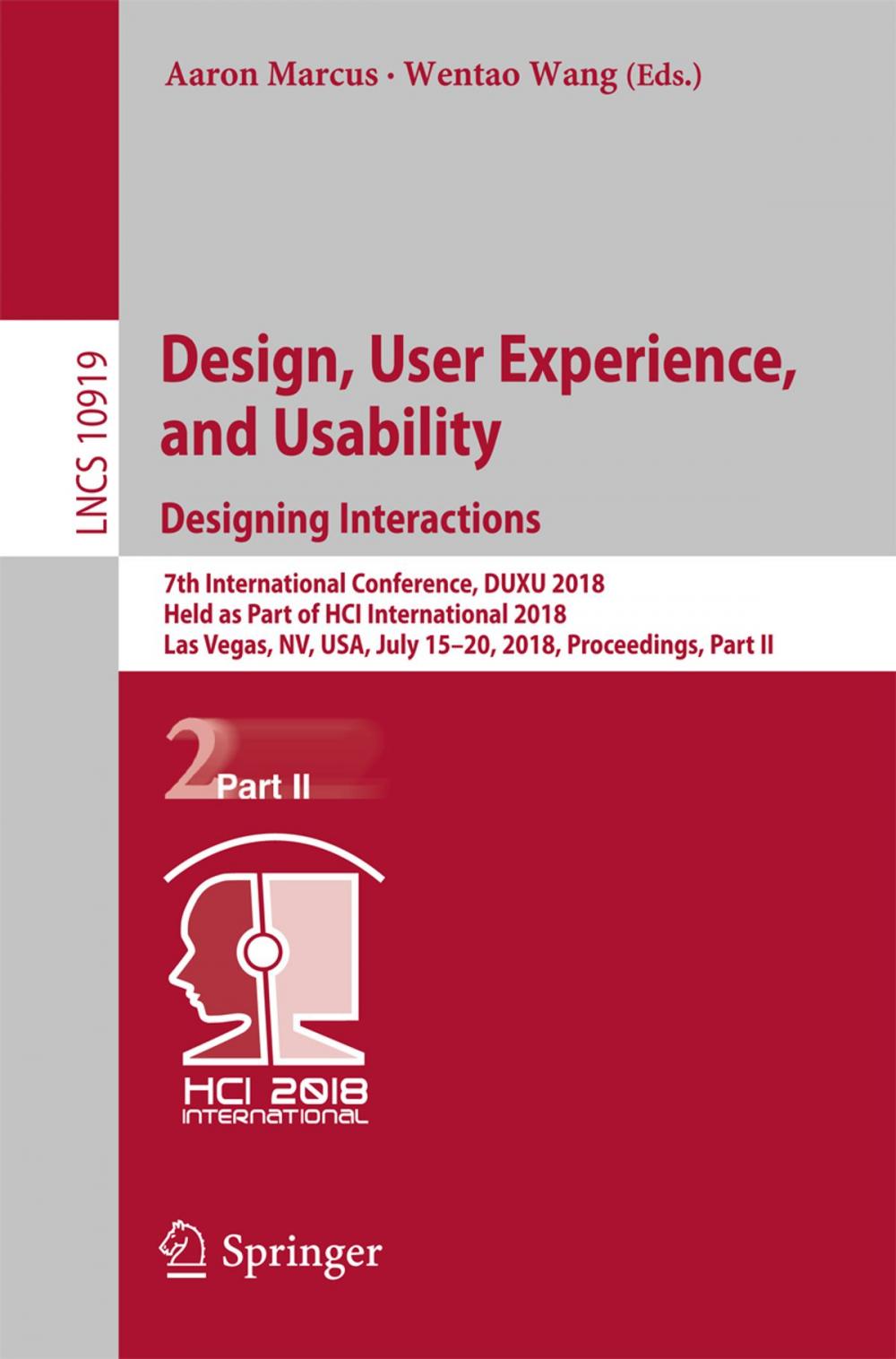 Big bigCover of Design, User Experience, and Usability: Designing Interactions