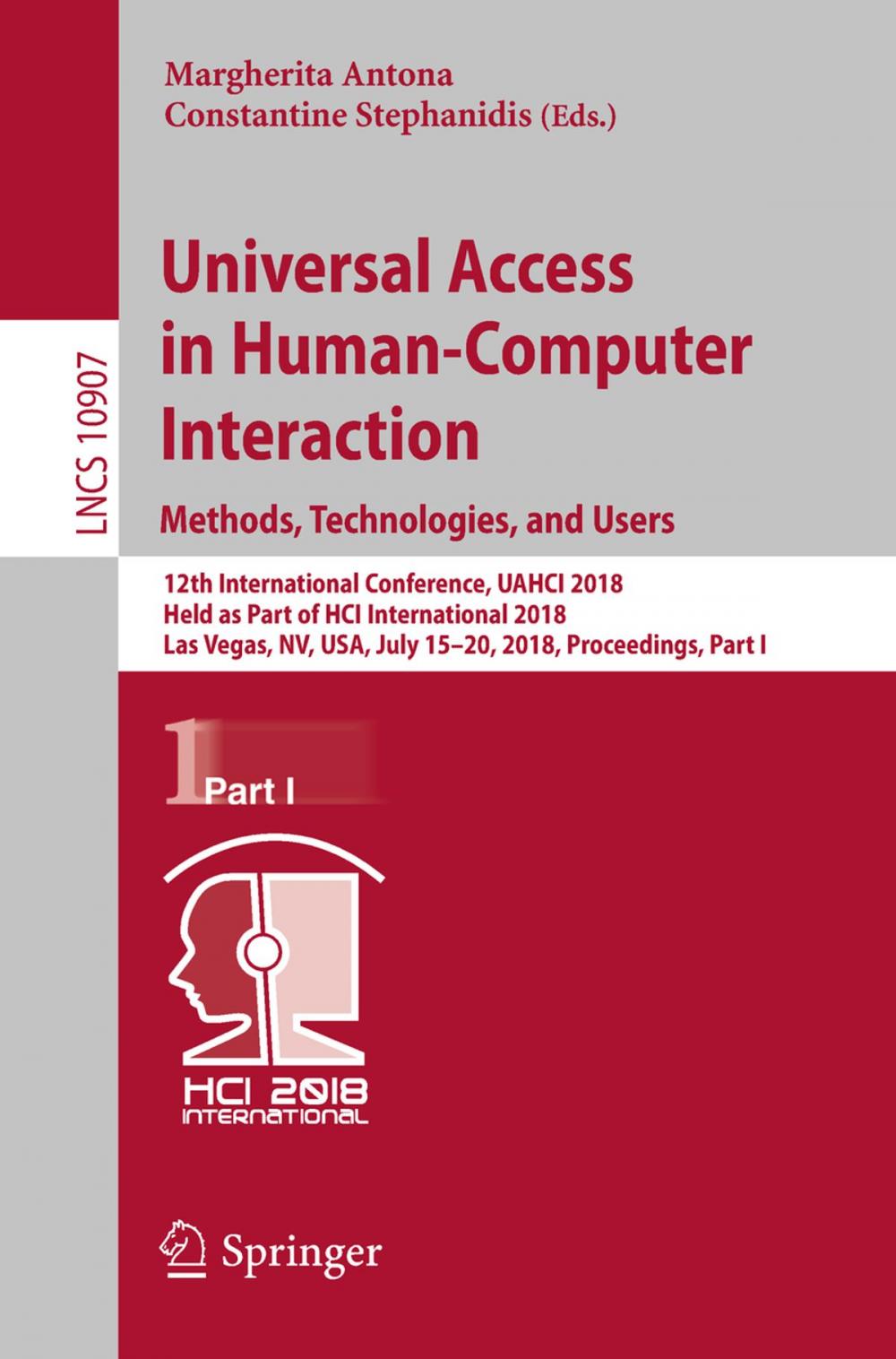 Big bigCover of Universal Access in Human-Computer Interaction. Methods, Technologies, and Users