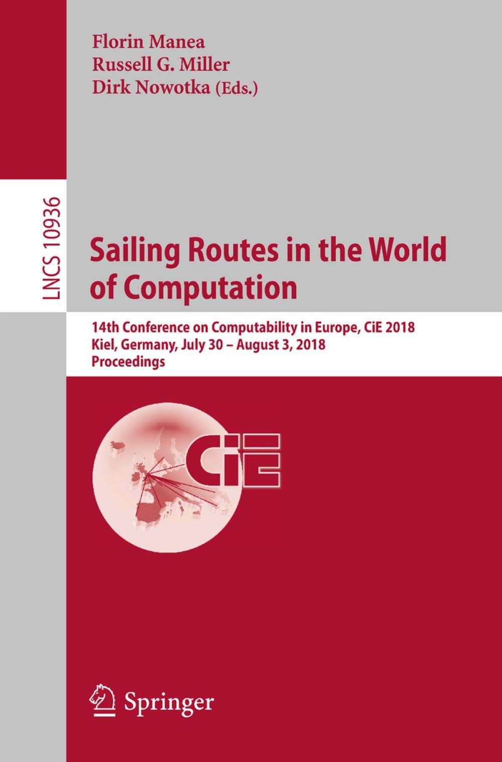 Big bigCover of Sailing Routes in the World of Computation