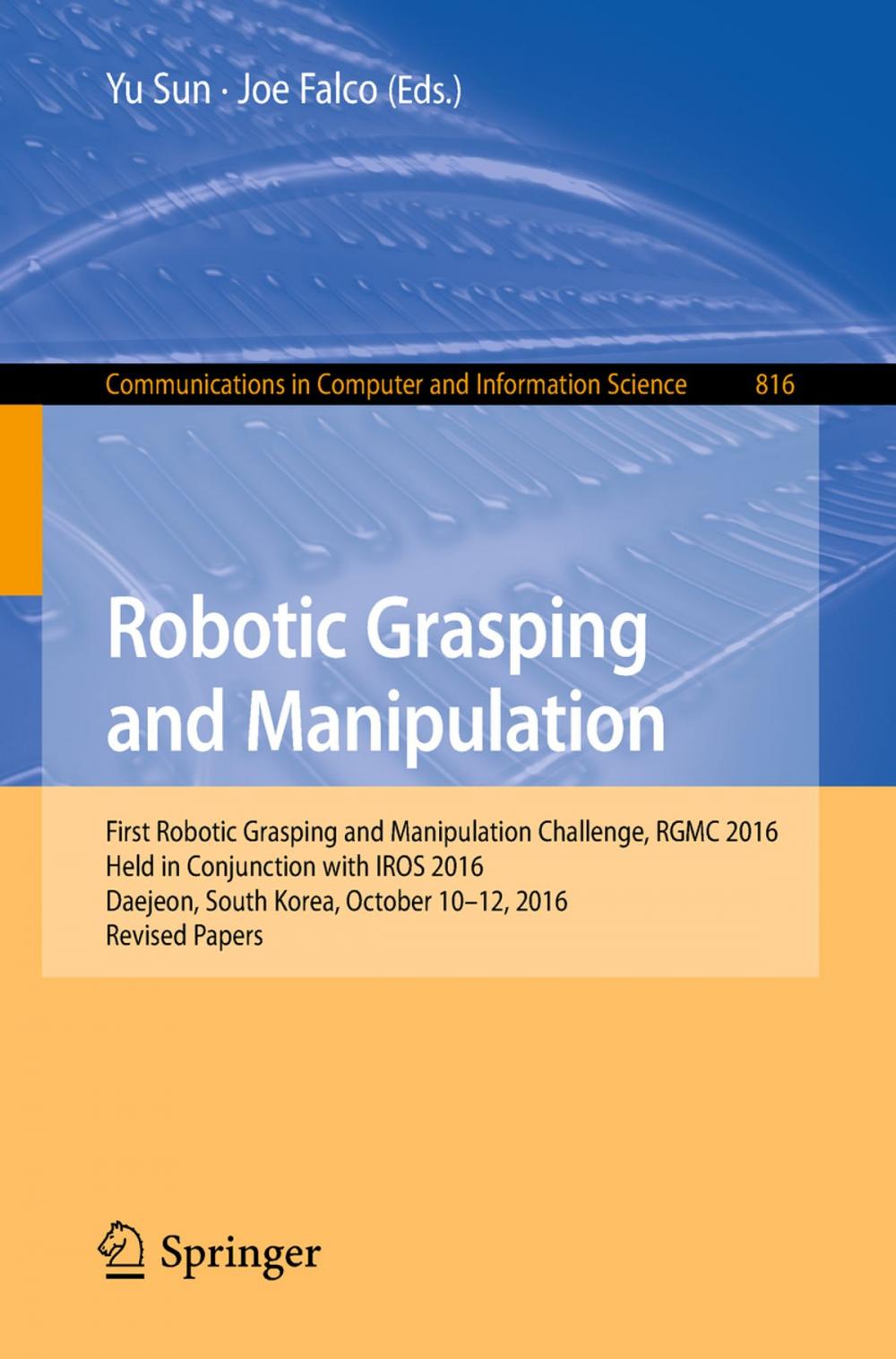 Big bigCover of Robotic Grasping and Manipulation