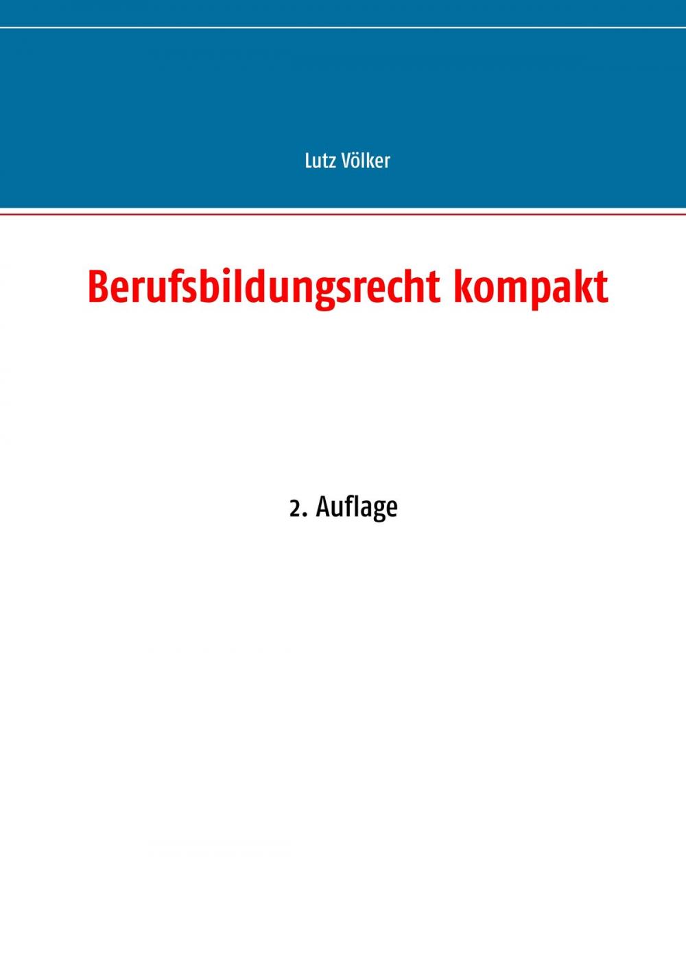 Big bigCover of Berufsbildungsrecht kompakt