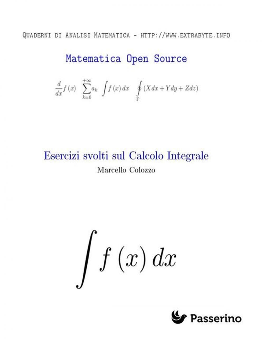 Big bigCover of Esercizi svolti sul Calcolo Integrale